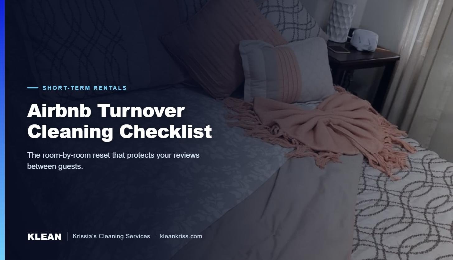 Airbnb Turnover Cleaning Checklist for Maryland Hosts